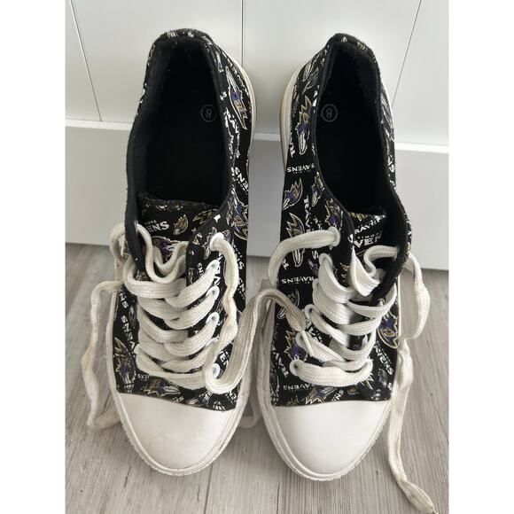FOCO Women's size 8 NFL Baltimore Ravens. Sneakers- Gym shoes. - Picture 2 of 8